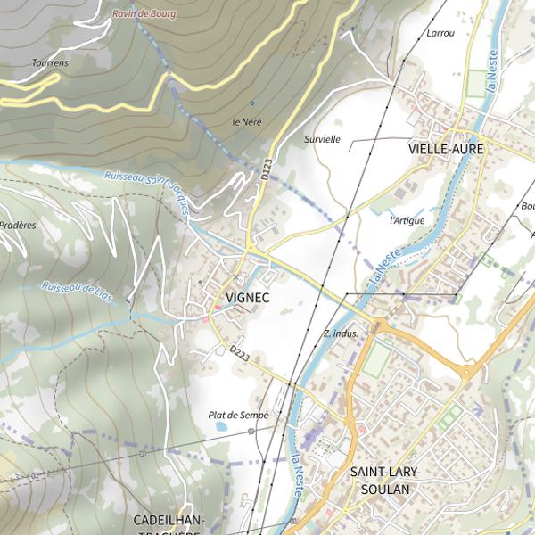 Plan cartographique de Le Saint-Jacques