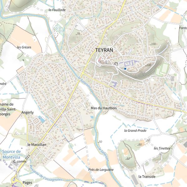 Plan cartographique de Le Salaison
