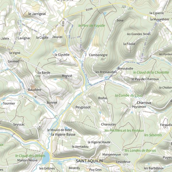 Plan cartographique de Le Salembre