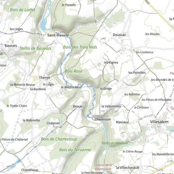 Plan cartographique de Le Salleron