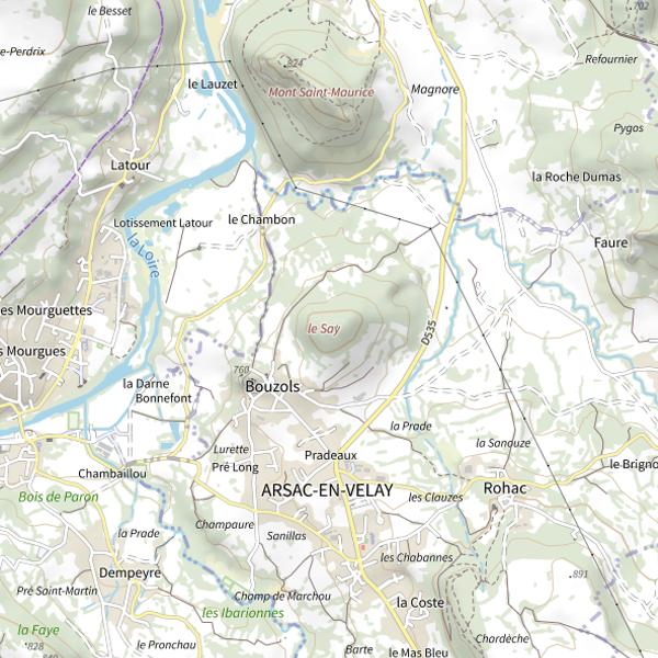 Plan cartographique de Le Say