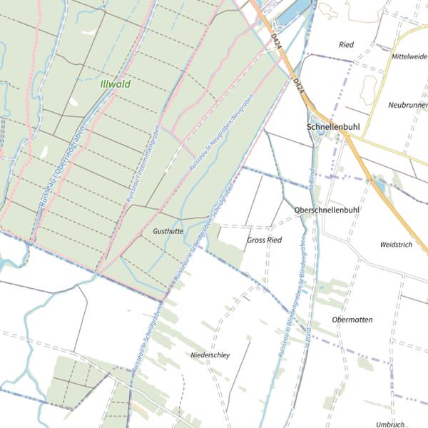 Plan cartographique de Le Scheidgraben