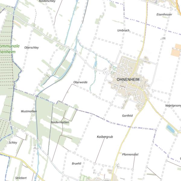 Plan cartographique de Le Schloesselgraben
