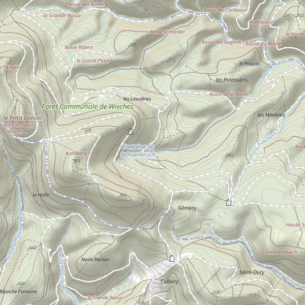 Plan cartographique de Le Schoenbruch