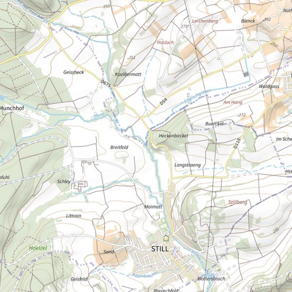 Plan cartographique de Le Schwammbaechel