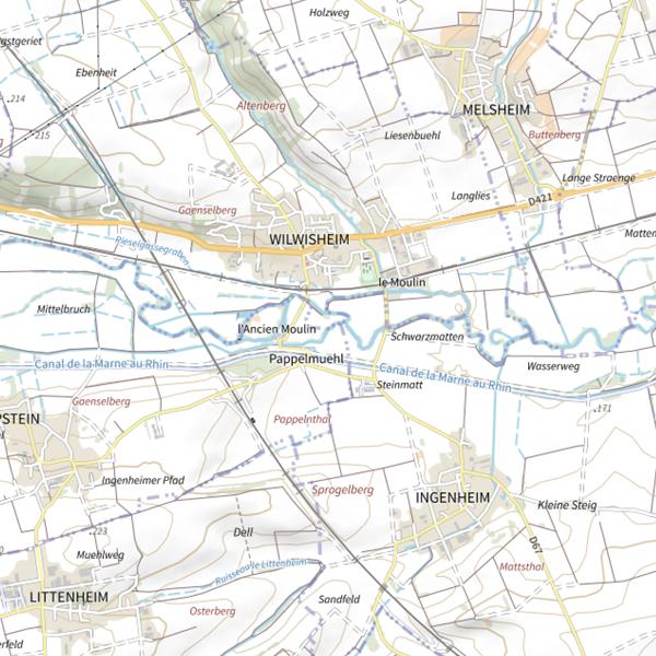 Plan cartographique de Le Schwartzgraben