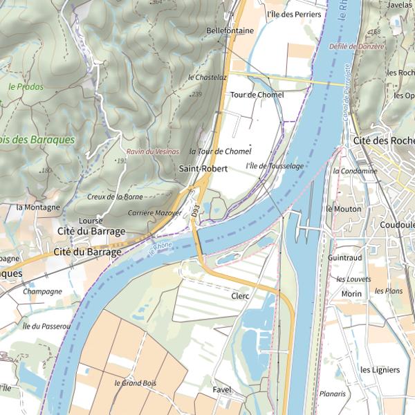 Plan cartographique de Le Seminaire