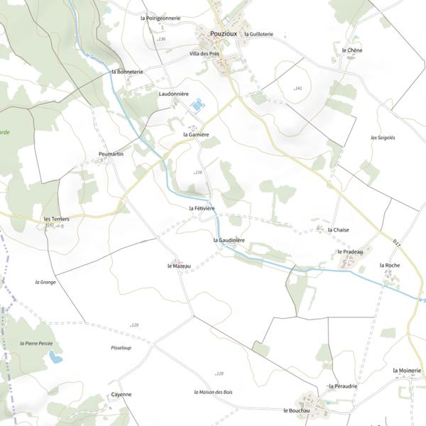 Plan cartographique de Le Servon