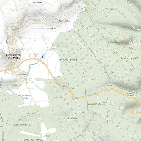 Plan cartographique de Le Sicherey