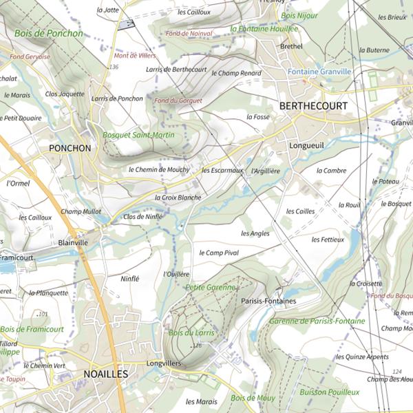 Plan cartographique de Le Sillet / Hermes
