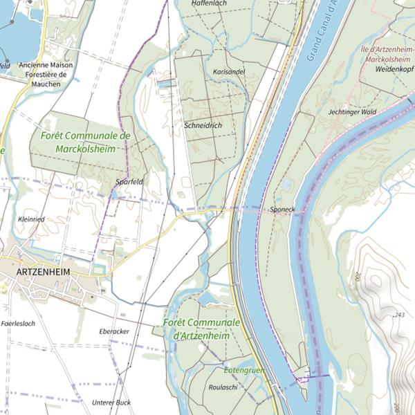 Plan cartographique de Le Soibach
