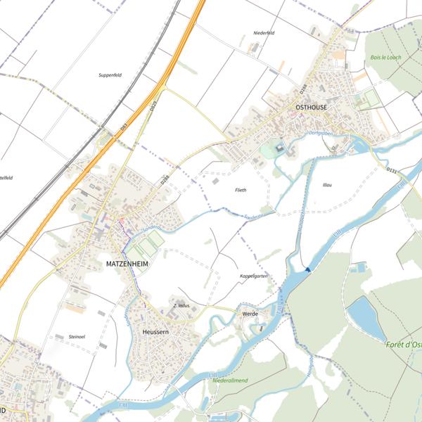 Plan cartographique de Le Sonderau