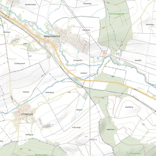 Plan cartographique de Le Soultzbach