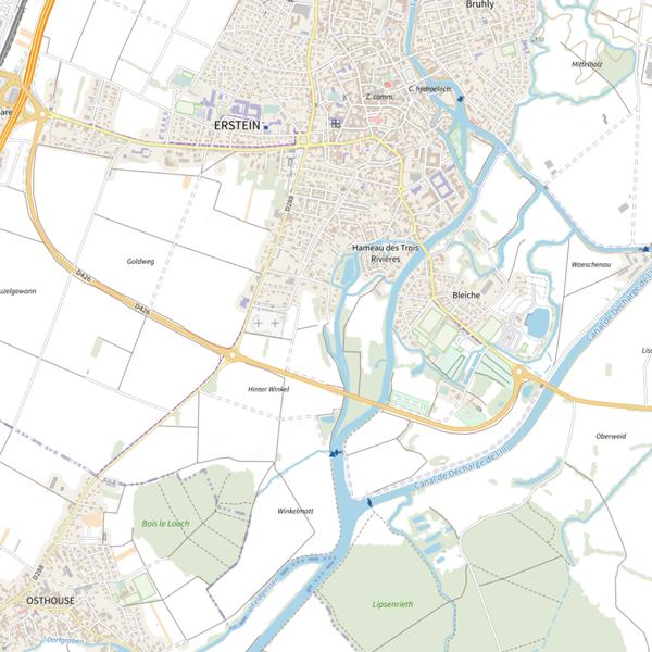 Plan cartographique de Le Stadtgraben