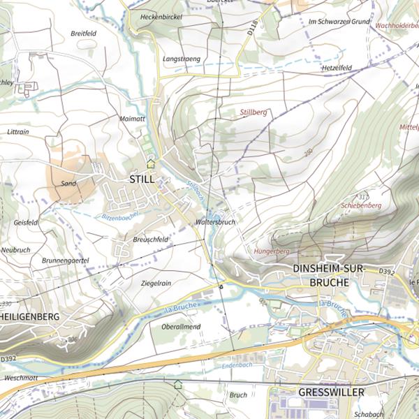 Plan cartographique de Le Stillbach