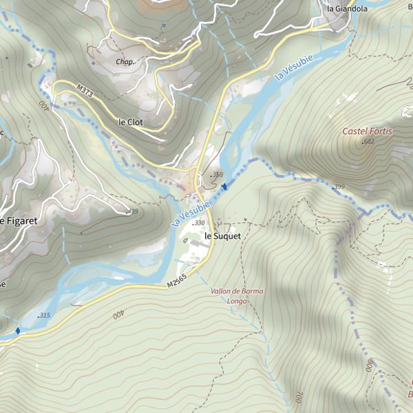 Plan cartographique de Le Suquet