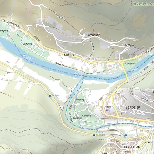 Plan cartographique de Le Tarn