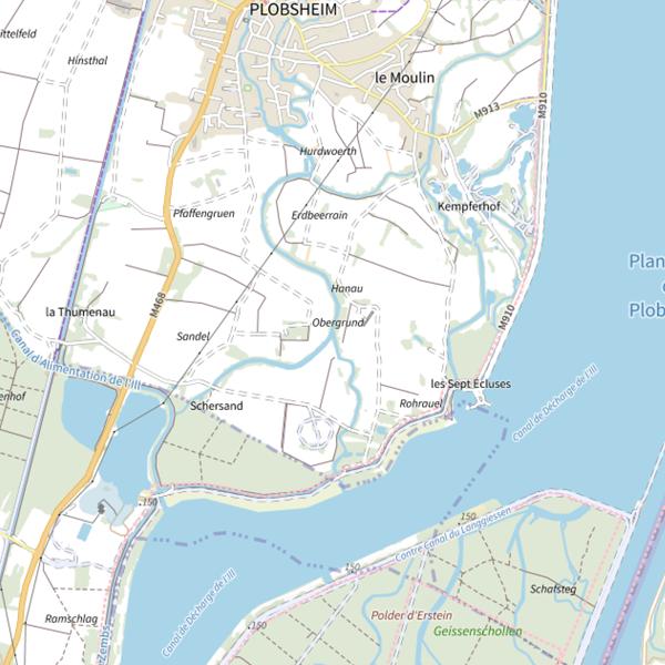 Plan cartographique de Le Thumenrhein