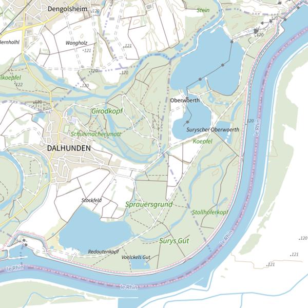 Plan cartographique de Le Toterhein