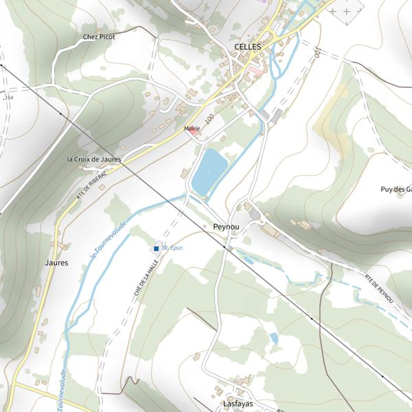 Plan cartographique de Le Tournevalude