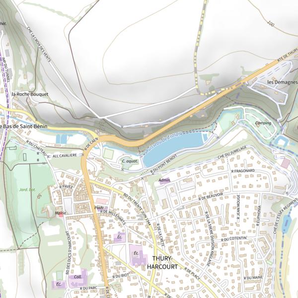 Plan cartographique de Le Traspy
