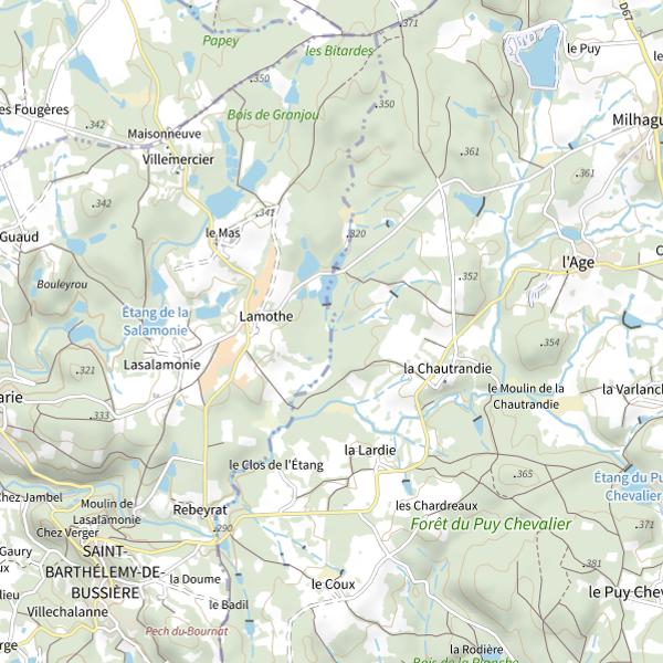 Plan cartographique de Le Trieux