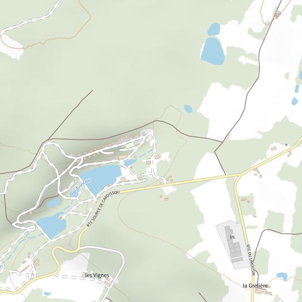 Plan cartographique de Le Trincou