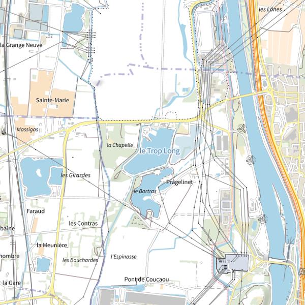 Plan cartographique de Le Trop Long