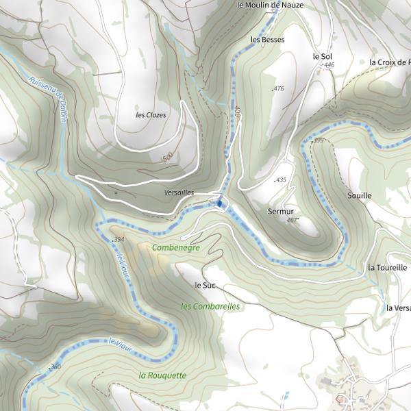 Plan cartographique de Le Viaur à Versailles