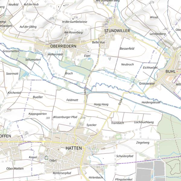 Plan cartographique de Le Vieux Selzbach