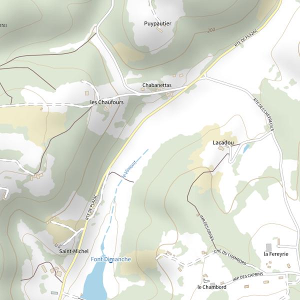 Plan cartographique de Le Vimont