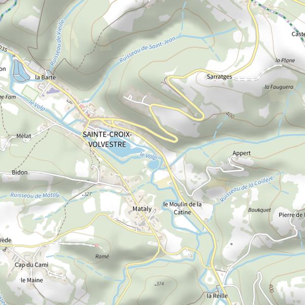 Plan cartographique de Le Volp 2ème catégorie