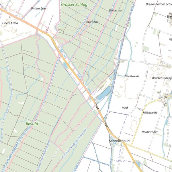 Plan cartographique de Le Weibermattgraben