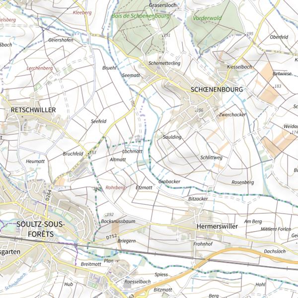 Plan cartographique de Le Wintzenbaechel