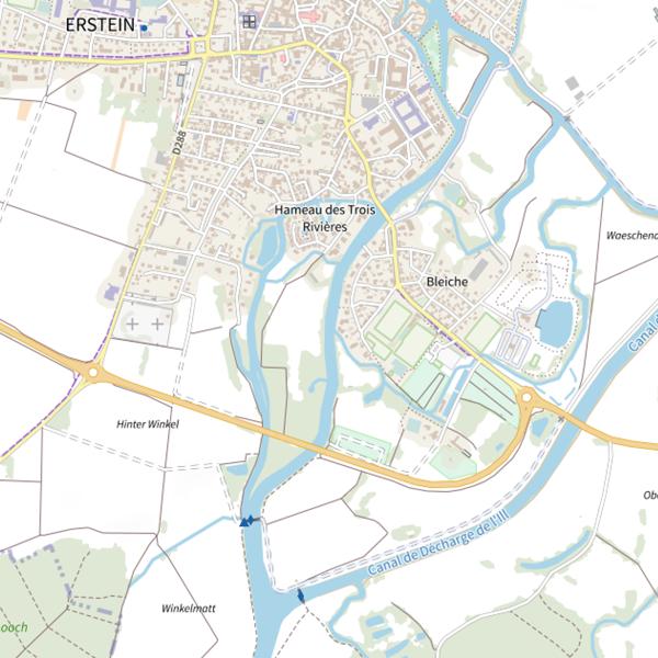 Plan cartographique de Le Wofswasser