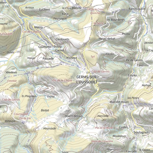 Plan cartographique de L'Echez