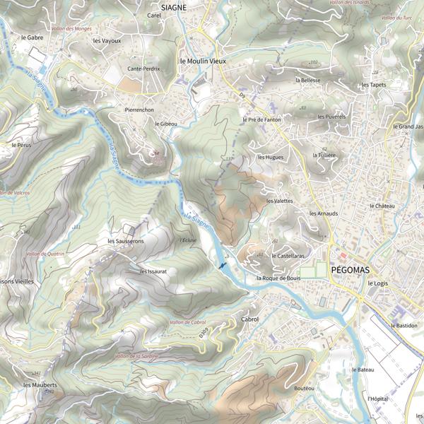 Plan cartographique de L'Écluse