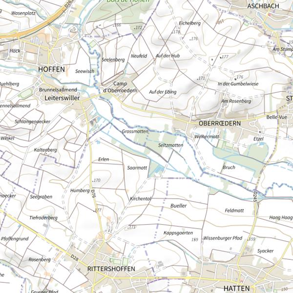 Plan cartographique de L'Eichelgraben