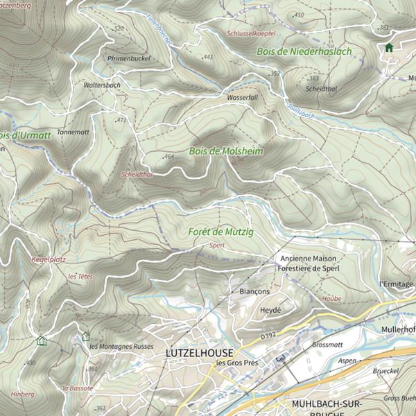 Plan cartographique de L'Eimerbach