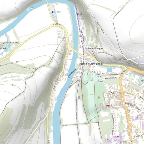 Plan cartographique de L'Emaillerie