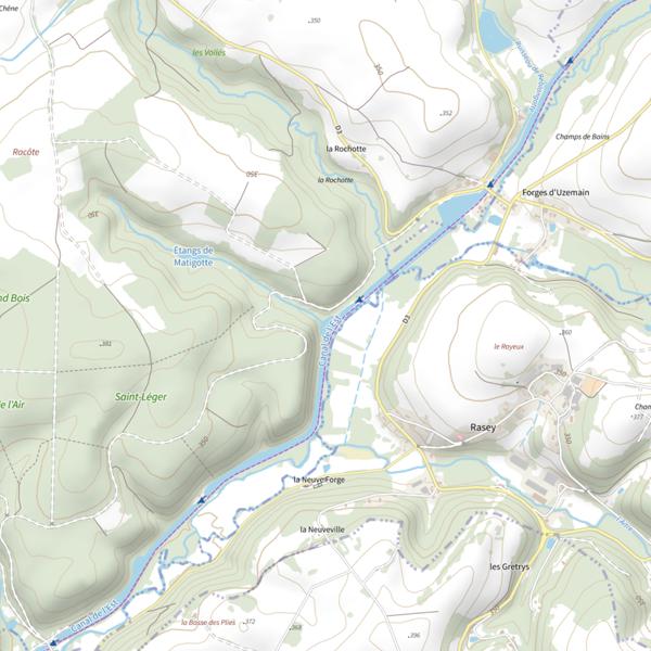 Plan cartographique de L'Emprunt