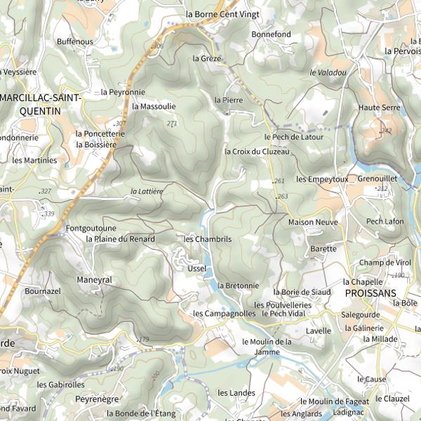 Plan cartographique de L'Enéa
