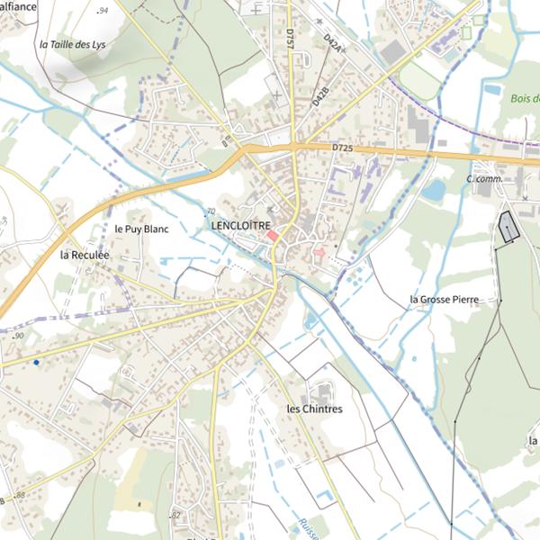 Plan cartographique de L’Envigne