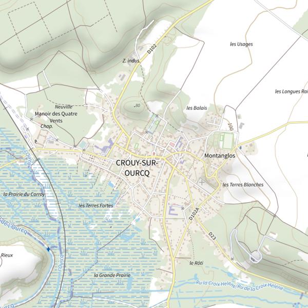 Plan cartographique de L'Epinoche Crouycienne
