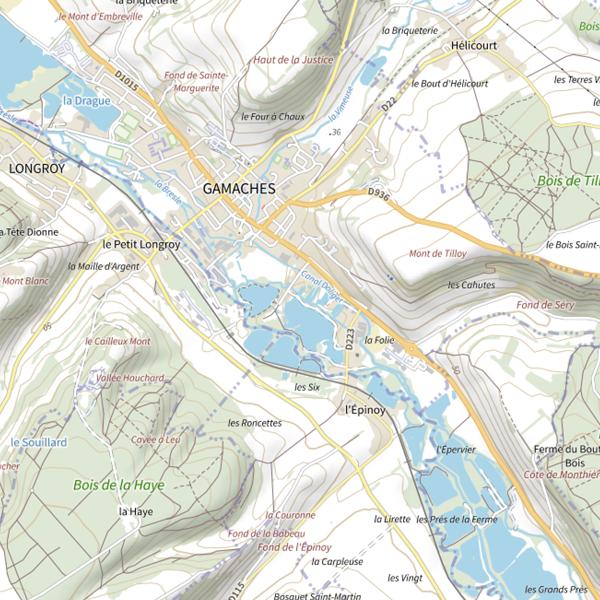 Plan cartographique de L'Epinoy