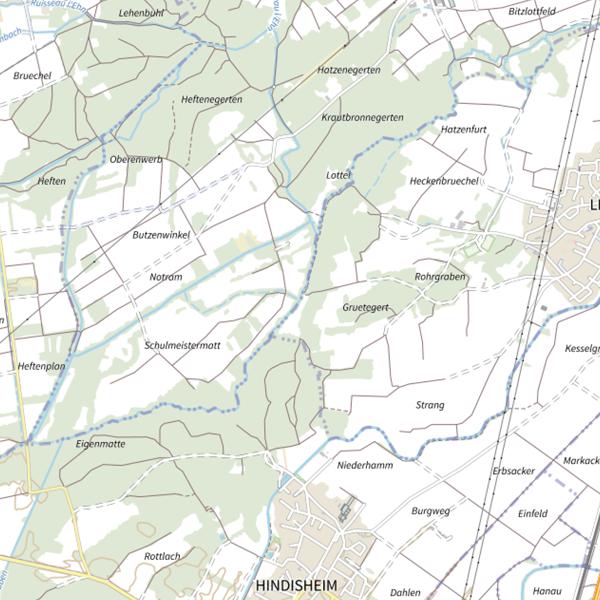 Plan cartographique de L'Ergelsenbach