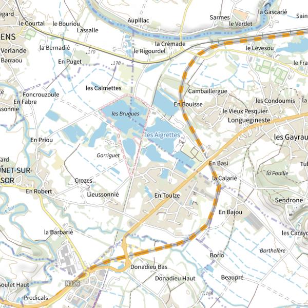 Plan cartographique de Les Cormorans