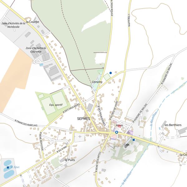 Plan cartographique de Les étangs du Bois de la Roche