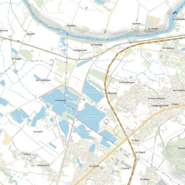 Plan cartographique de Les Mouettes