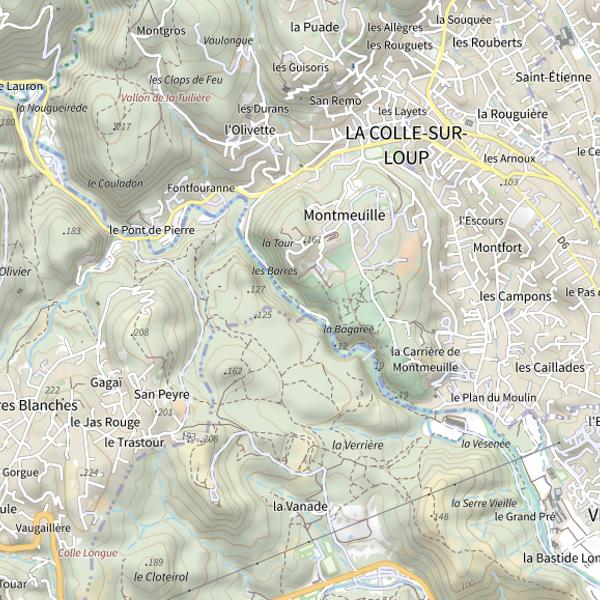 Plan cartographique de Les Rives du Loup